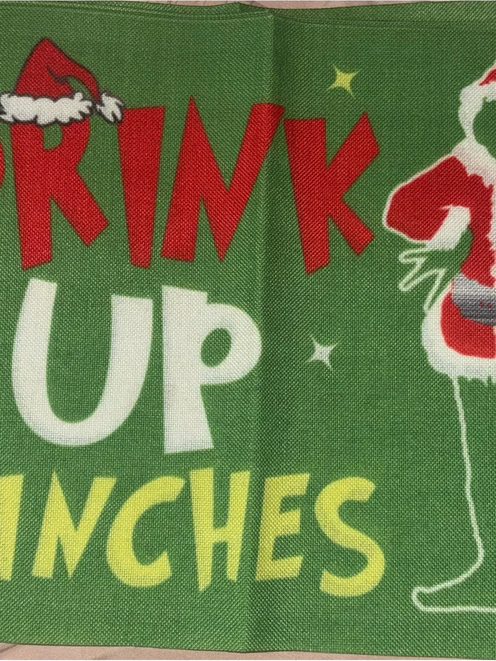 Grinch Table Mats “Drink Up Grinches”